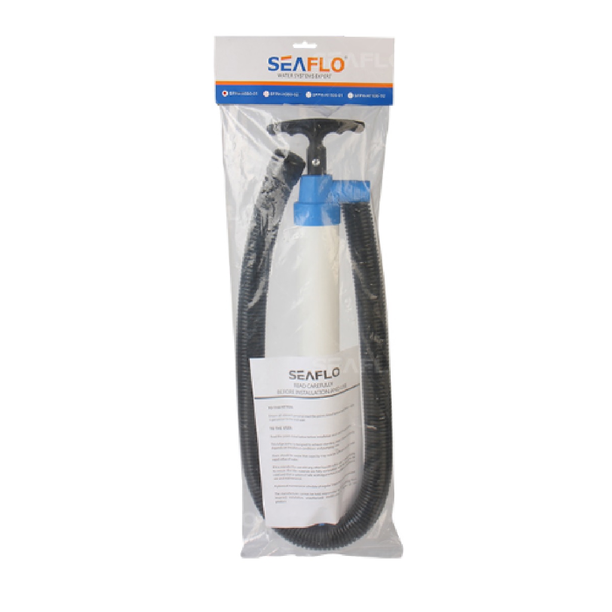 Bomba-manual-branca-Seaflo-por-pressão-plástica-2