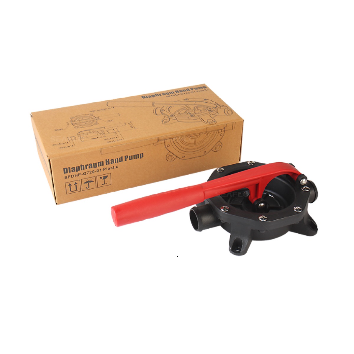 Bomba-manual-para-transferencia-de-liquido-mangueira-com-diafragma-plástico-vermelha-preta-4